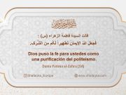 Gráfico de hadices: Dios puso la fe para ustedes como una purificación del politeísmo Gráfico de hadices: Dios puso la fe para ustedes como una purificación del politeísmo