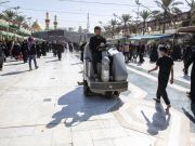 بعد انتهاء زيارة الأربعين.. انطلاق حملات تنظيف واسعة في كربلاء بعد انتهاء زيارة الأربعين.. انطلاق حملات تنظيف واسعة في كربلاء