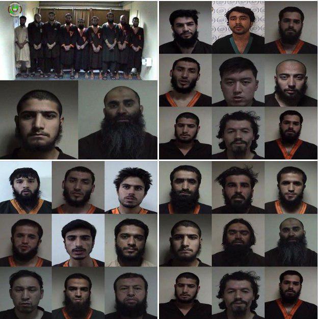 تصاویر بازداشت شدگان از اعضای گروه تروریستی داعش
