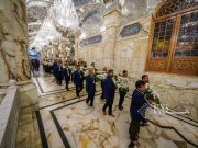 تزيين ضريح الإمام علي بمناسبة ولادة الصادقين تزيين ضريح الإمام علي بمناسبة ولادة الصادقين