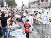 Photos: Hussaini service processions offer Iftar tables in Karbala Photos: Hussaini service processions offer Iftar tables in Karbala