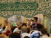 Najaf holy Shrine hosts pilgrims at night of Father Day Najaf holy Shrine hosts pilgrims at night of Father Day