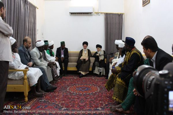 grand ayat hakim receives african students