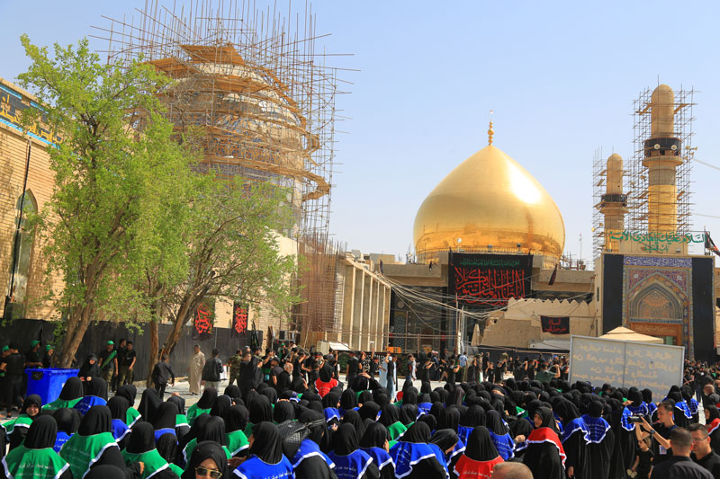 مواكب مركز كركوك بجميع طوائفها في مرقد الامامين العسكريين (ع)