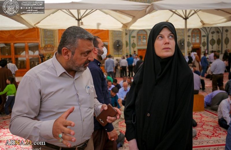 swiss researcher visits imam ali shrine01